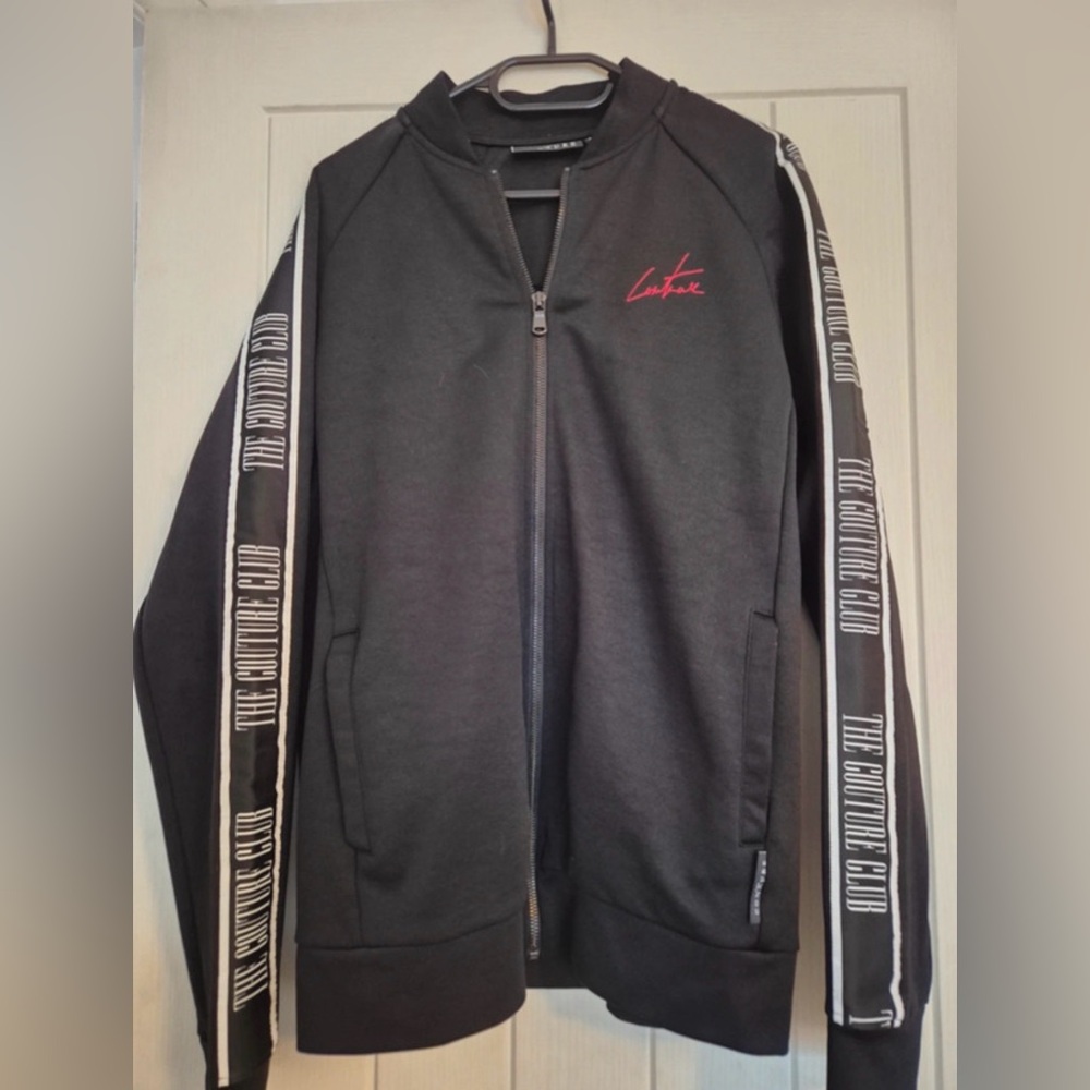 (2-piece) The Couture Club Men's Track Suit Black Size